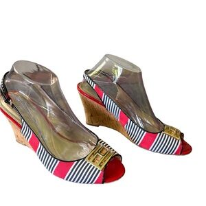 Tommy Hilfiger Patriotic Wedge HeelsTommy Hilfiger Patriotic Wedge Heels size 7
